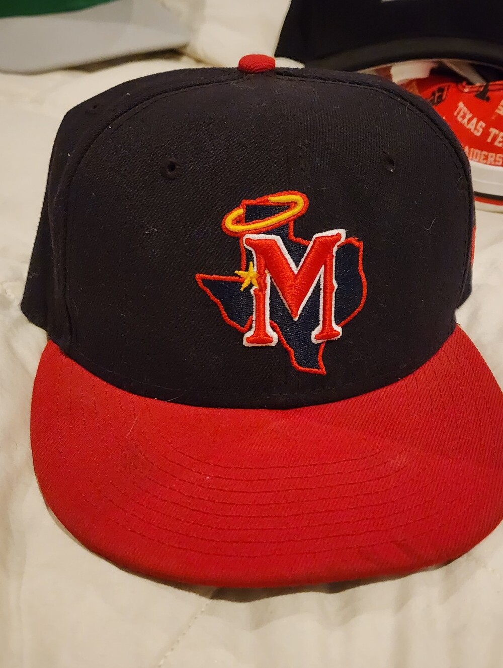 Midland Rockhounds Throwback Fitted Hat Sz7 Midland Angels